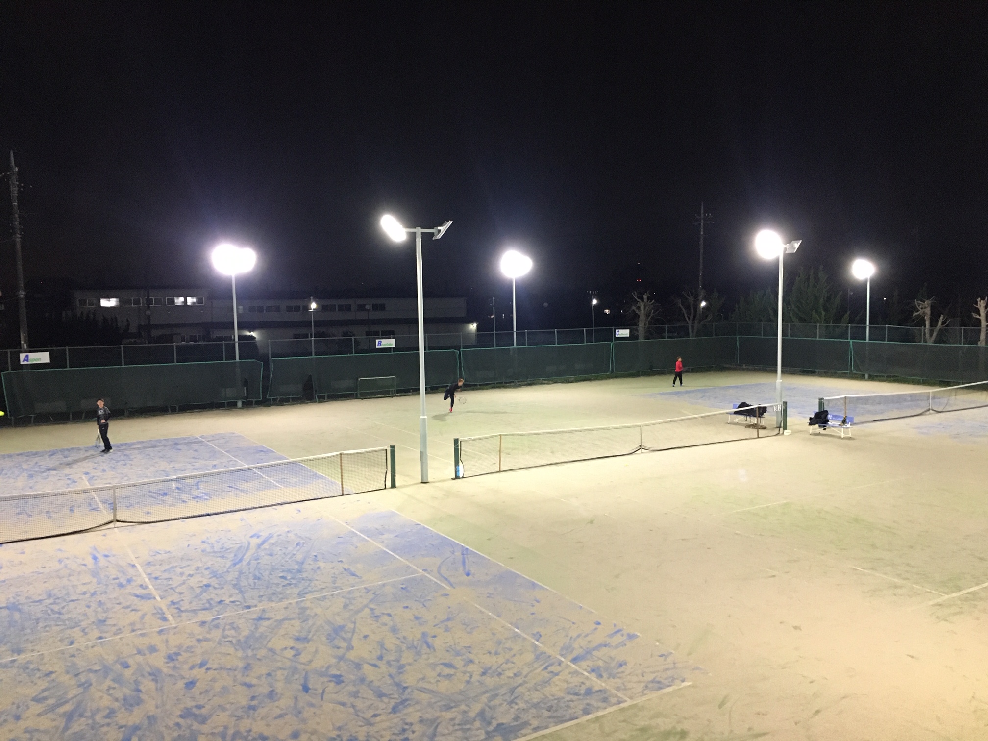 今月最初の Estes Tennis Parkエステス テニスパーク